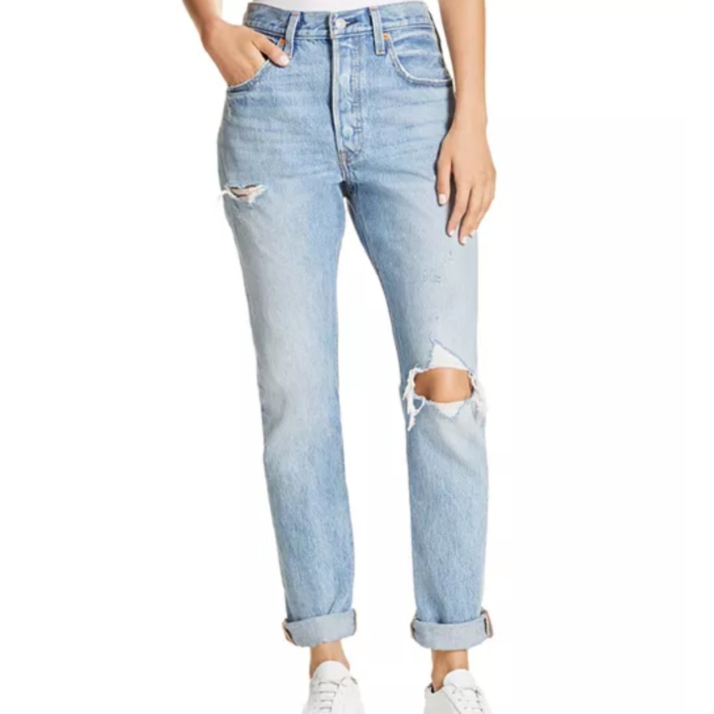Levi's 501 Destruct Slim Jeans